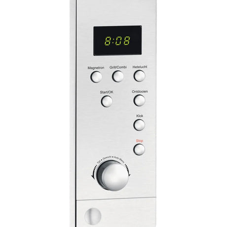 ETNA combi-magnetron ECM243RVS - Vrijstaand - RVS