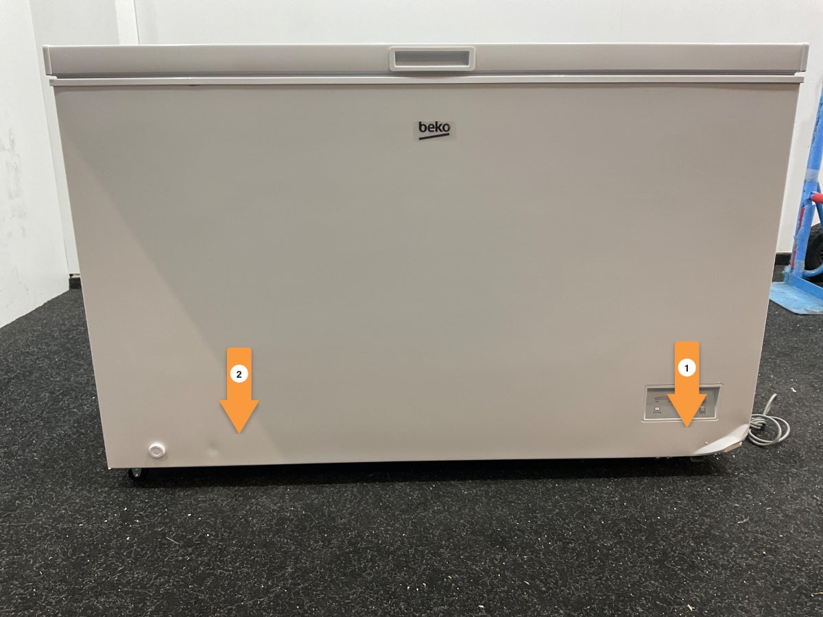 Beko vrieskist CF380EWN - 371 l - Wit