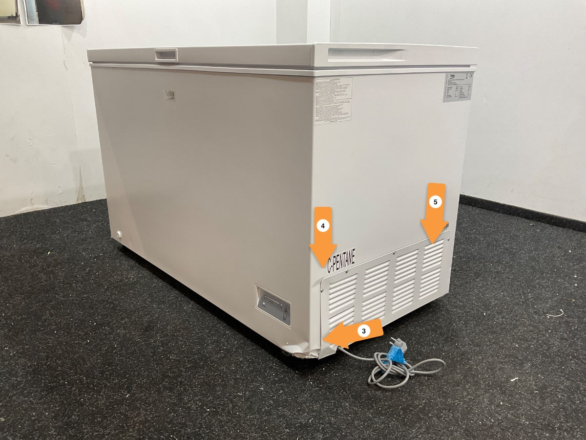 Beko vrieskist CF380EWN - 371 l - Wit