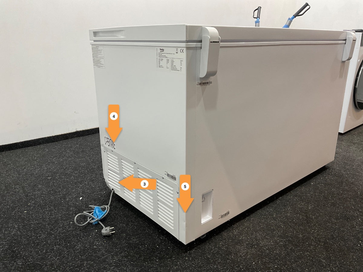 Beko vrieskist CF380EWN - 371 l - Wit