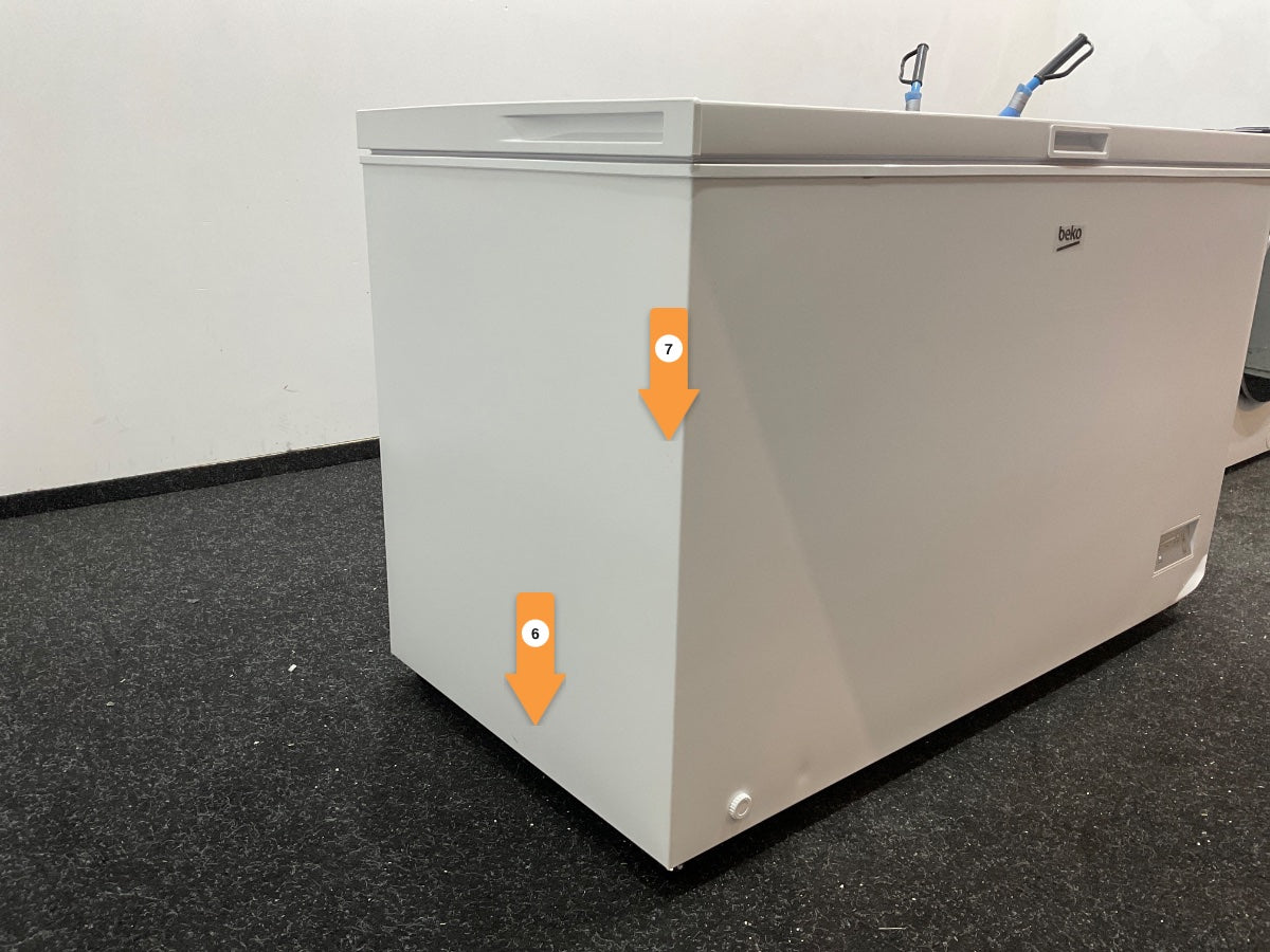 Beko vrieskist CF380EWN - 371 l - Wit