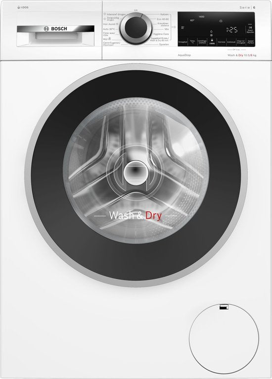 Bosch was-droogcombinatie WNG254A7NL - Serie 6 - Wit