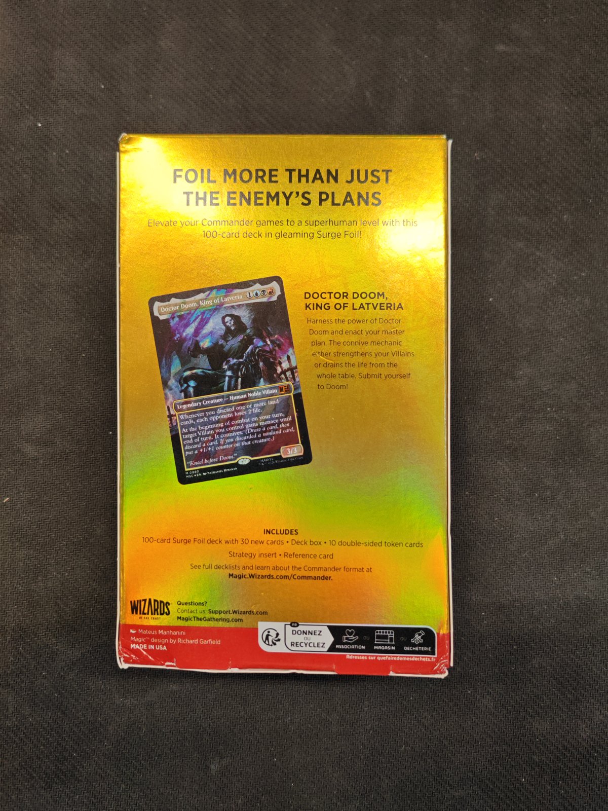 Magic: The Gathering | Marvel Super Heroes Collector’s Edition Commander Deck - Doom Prevails