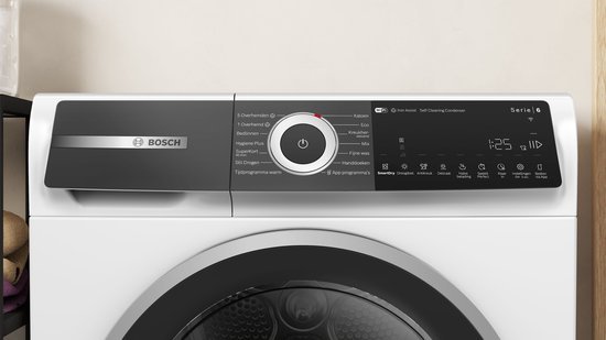 Bosch WQH246CLNL Serie 6 - Wasdroger - Warmtepompdroger - Zelfreinigende condensor - Blijvend energiezuinig - Zeer stil- 9 kg - Droogt zoals jij wilt met Auto Dry - Home Connect