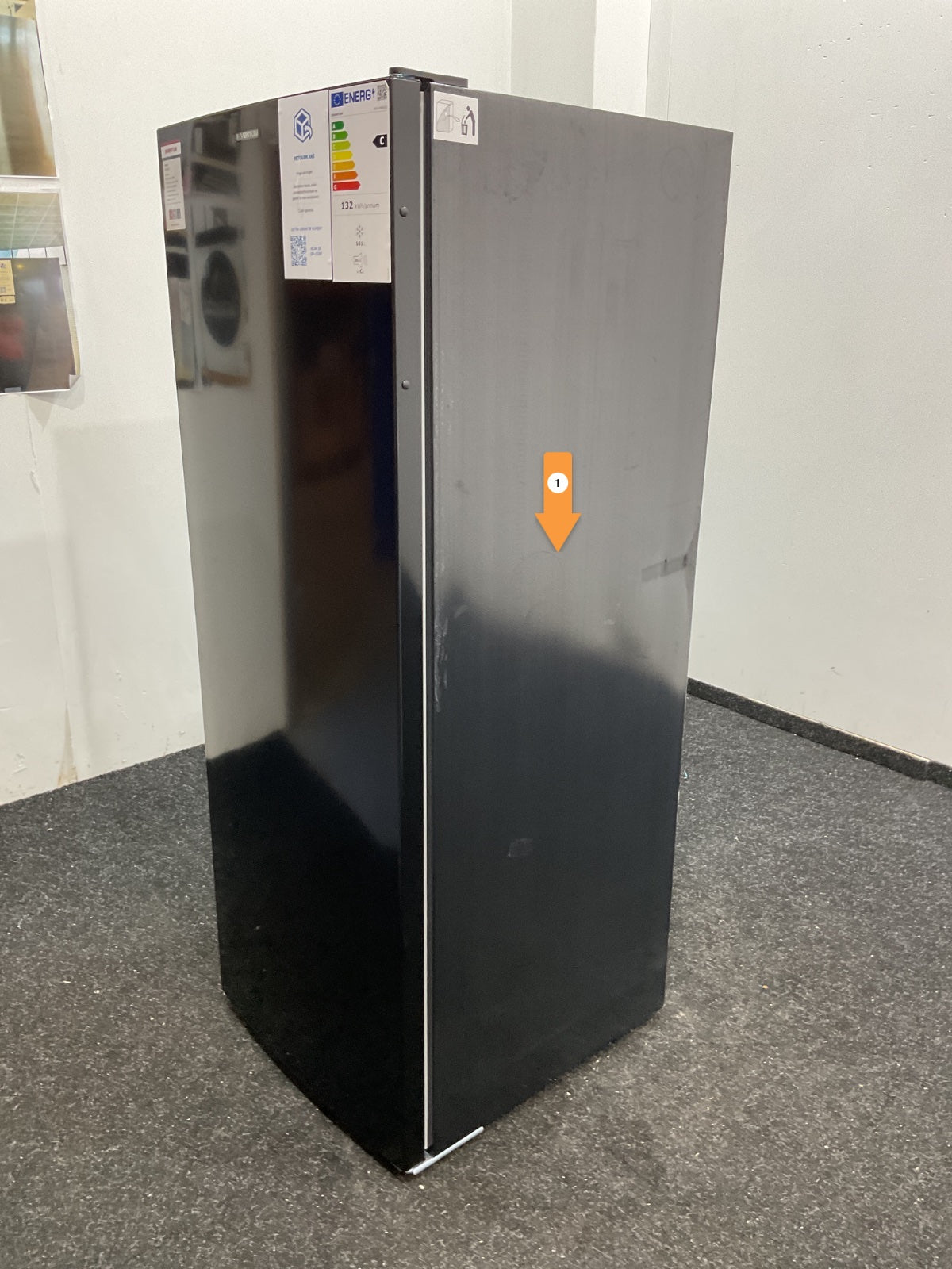 Inventum vrieskast VR1430B - Vrijstaand - Zwart 143cm