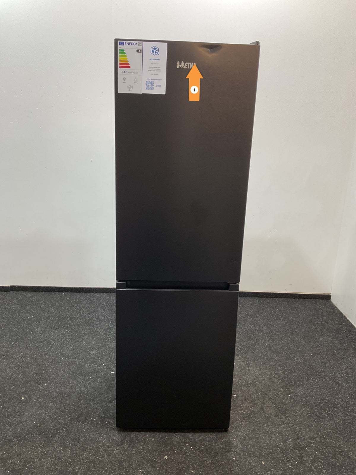 ETNA koelkast KCV587NZWA - Zwart 