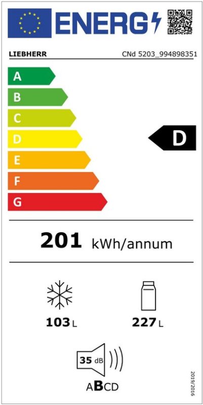 Liebherr koelkast CNd 5203 Pure - No Frost - Wit