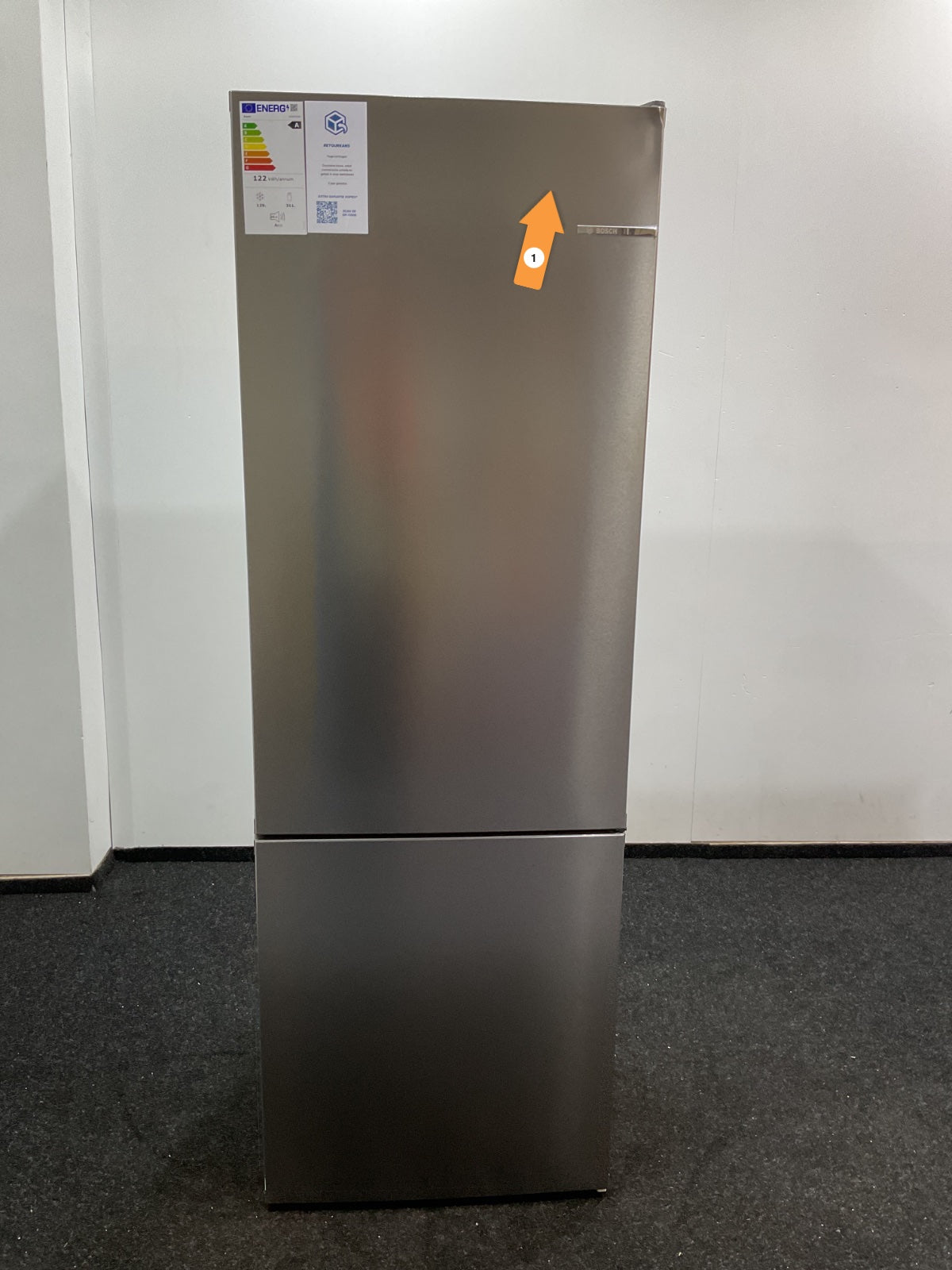 Bosch koelkast KGN492IAF - breed 70 cm - RVS