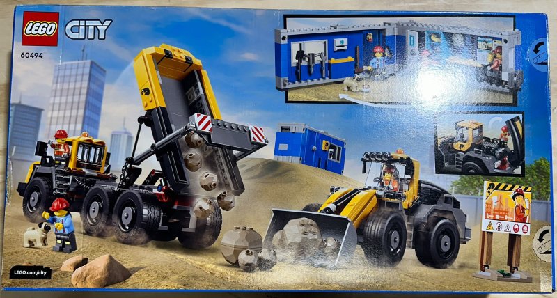 LEGO City Kiepwagen en Voorlader Voertuig Speelgoed voor Kinderen - 60494