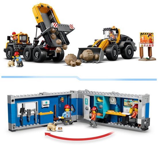 LEGO City Kiepwagen en Voorlader Voertuig Speelgoed voor Kinderen - 60494