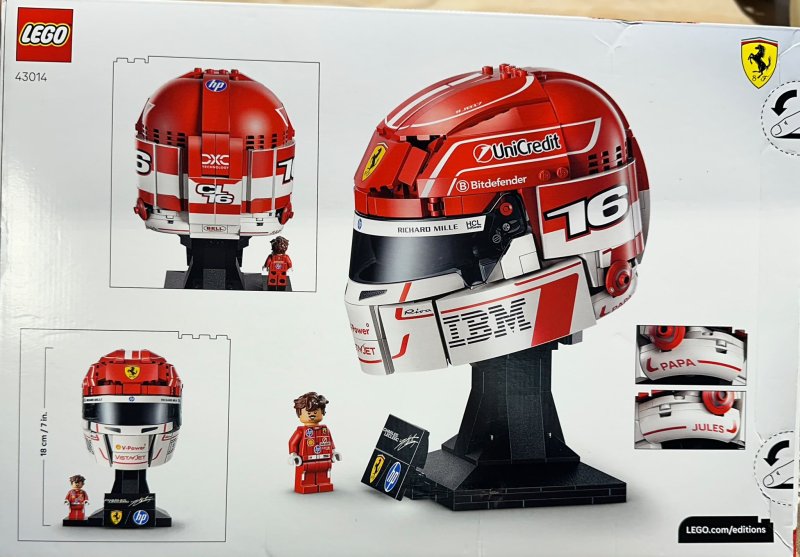 LEGO Editions Scuderia Ferrari HP Helm van Charles Leclerc - 43014