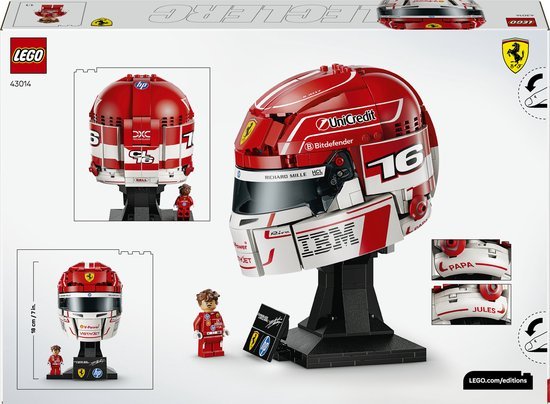 LEGO Editions Scuderia Ferrari HP Helm van Charles Leclerc - 43014