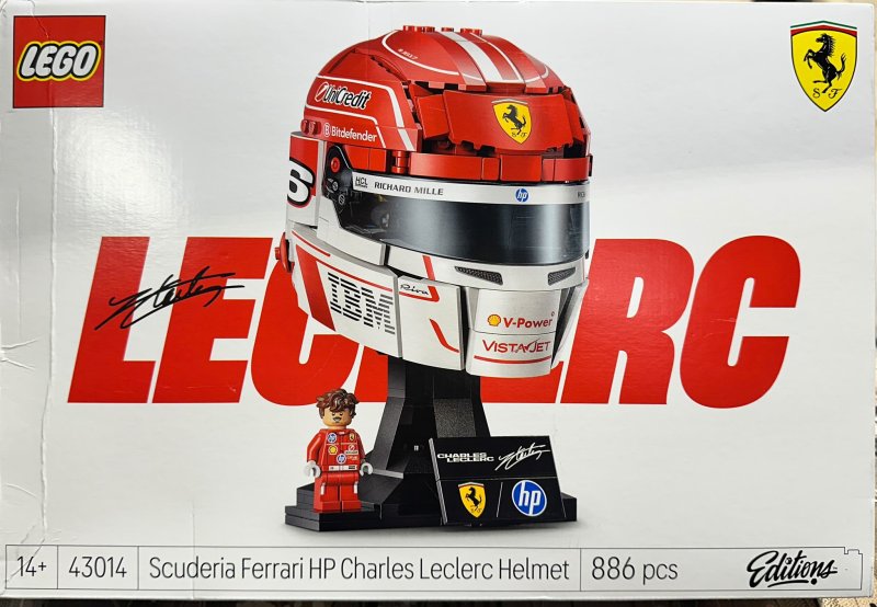 LEGO Editions Scuderia Ferrari HP Helm van Charles Leclerc - 43014