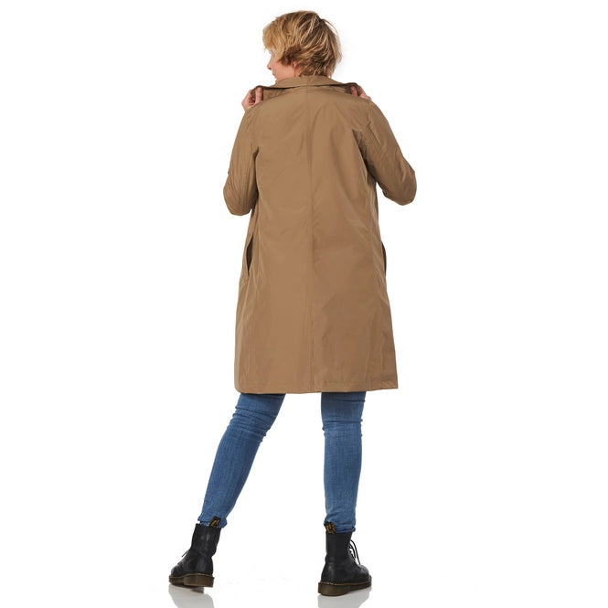 Happy Rain Days - Dames Regenjas Bilbao beige brown- maat M