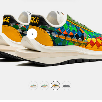 Sneakers - Nike VaporWaffle Woven sacai Jean Paul Gaultier Green Gusto - maat 45