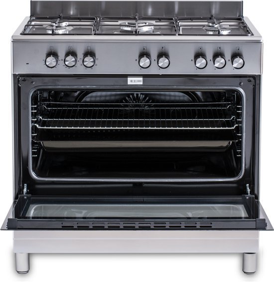 Everglades gasfornuis EVCK9011 - RVS - 90 cm