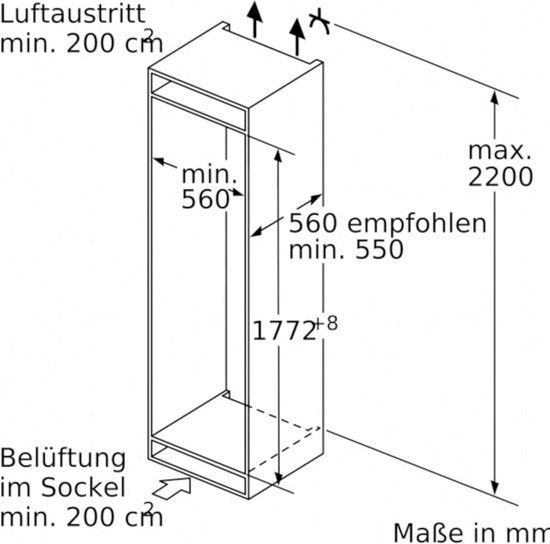 Bosch inbouw koelkast KIN86ADD0 - Serie 6