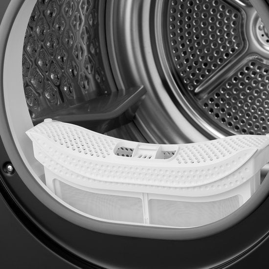 Inventum VDW9030B Wasdroger - 9kg - Warmtepompdroger - UV-hygiënefunctie - Energielabel B - Zwart