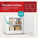 Tomado mini vriezer TFM4402W - Vrijstaand - Wit