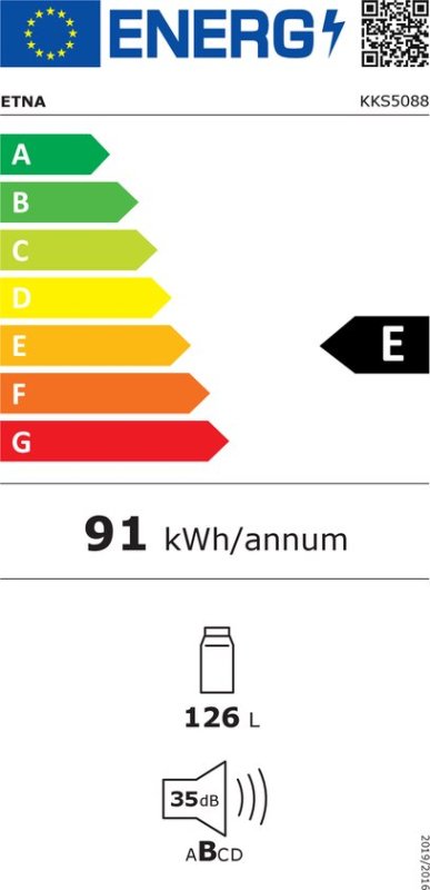 ETNA inbouw koelkast KKS5088 - met sleepdeur