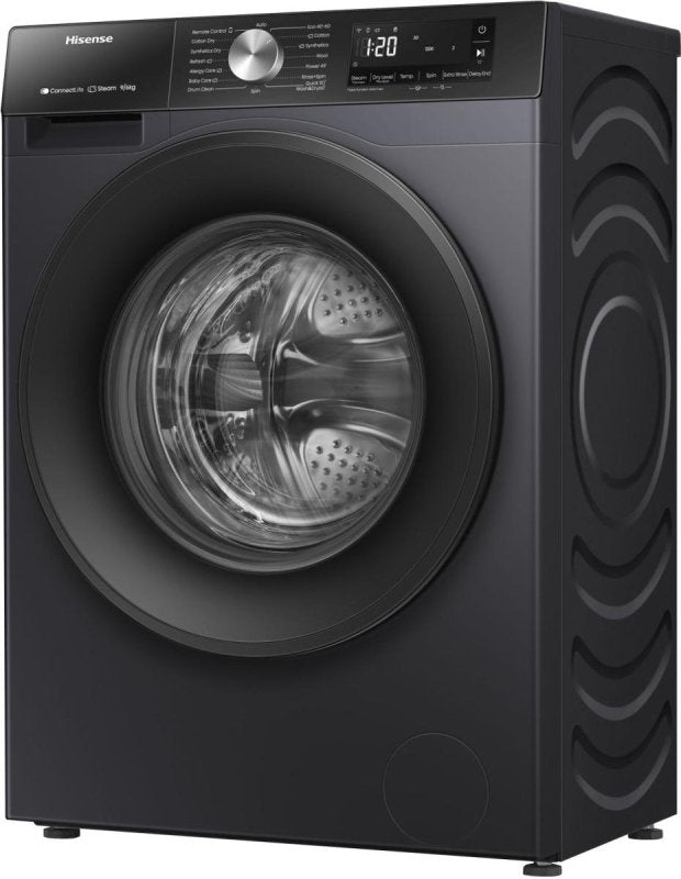 Hisense was-droogcombinatie WD3S9043BB3 - Zwart