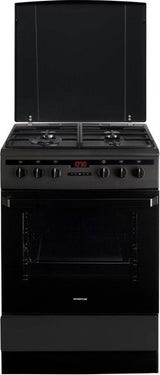 Inventum gasfornuis VFG6034WGZWA - Zwart