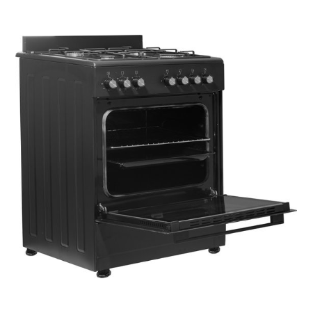 Everglades gasfornuis EVCK6012 - Mat Zwart - 60cm