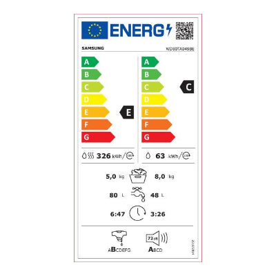 Samsung was-droogcombinatie WD80TA049BE