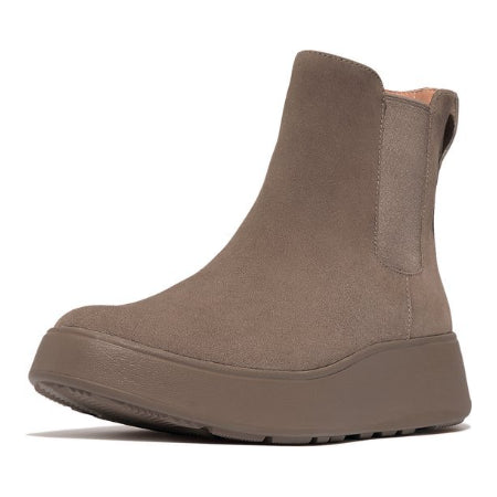FitFlop F-Mode Suede Flatform Chelsea Boots GRIJS - Maat 40