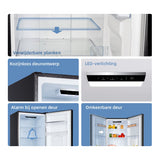 CHiQ koelkast CBM250NEBD - No Frost - Waterdispenser