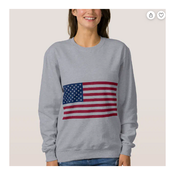 franky brown gebreide trui Amerikaanse vlag - one size 