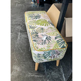 Mr M Monstera Bench, slaapkamerbank, gestoffeerde bank