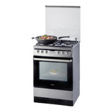 Inventum gasfornuis VFG6034WGRVS - Vrijstaand