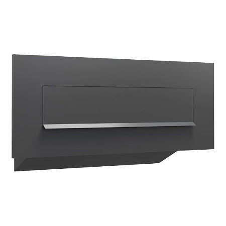 Muurdoorwerp/wand brievenbus Nova in zwart