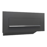 Muurdoorwerp/wand brievenbus Nova in zwart