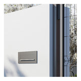 Muurdoorwerp/wand brievenbus Nova in zwart