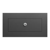 Muurdoorwerp/wand brievenbus Nova in zwart