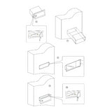 Muurdoorwerp/wand brievenbus Nova in zwart