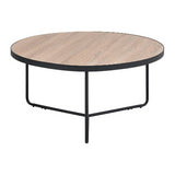 Salontafel lichtbruin/zwart MELODY L