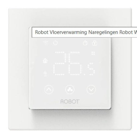 Robot Wifi thermostaat voor elek. vloerverwarming