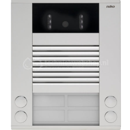 Niko camera opbouwbuitenpost 20 mm met 4 bellen in twee rijen