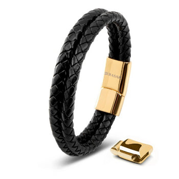 Leather bracelet "Double"