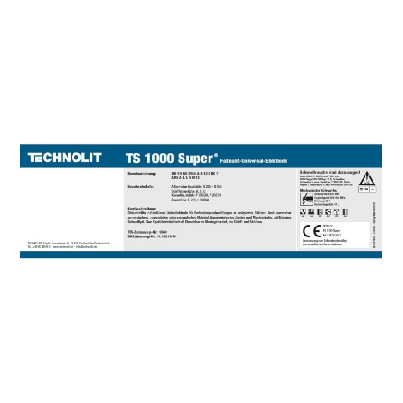 TS 1000 Universele elektrode, staafelektrode 1 kg, 3.25 x 350 mm