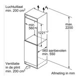 Bosch inbouw koelkast KIR41NSE0 - Serie 2 - 204L