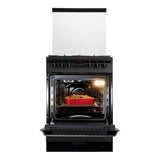 Inventum gasfornuis VFG6034WGZWA - Zwart