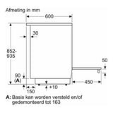 Bosch keramisch fornuis HKA004020U - Serie 2 - Wit