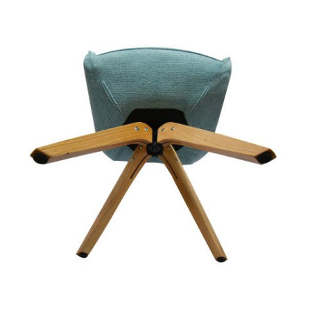 Möbilia stoelhoes petrol, frame naturel 58,5 cm