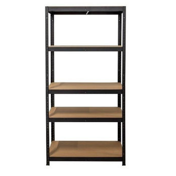 Opbergrek metaal zwart 90x40x180cm - draagkracht 175kg