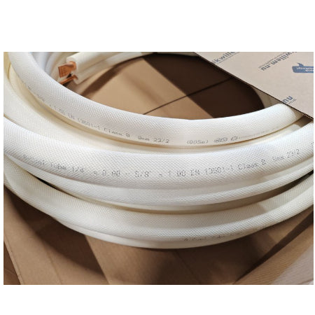 Koelleidingen gemonteerd 1/4″ + 5/8″ op rol 20 meter