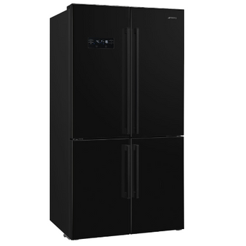 SMEG Amerikaanse koelkast FQ60NDE - No Frost Zwart